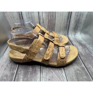 Vionic Cork Amber Embellished Slingback Sandal Shoe Women Size 8